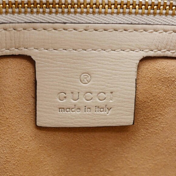 Gucci  Jackie 1961 Medium GG Supreme Canvas Hobo Bag White 636706 - Picture 8 of 9